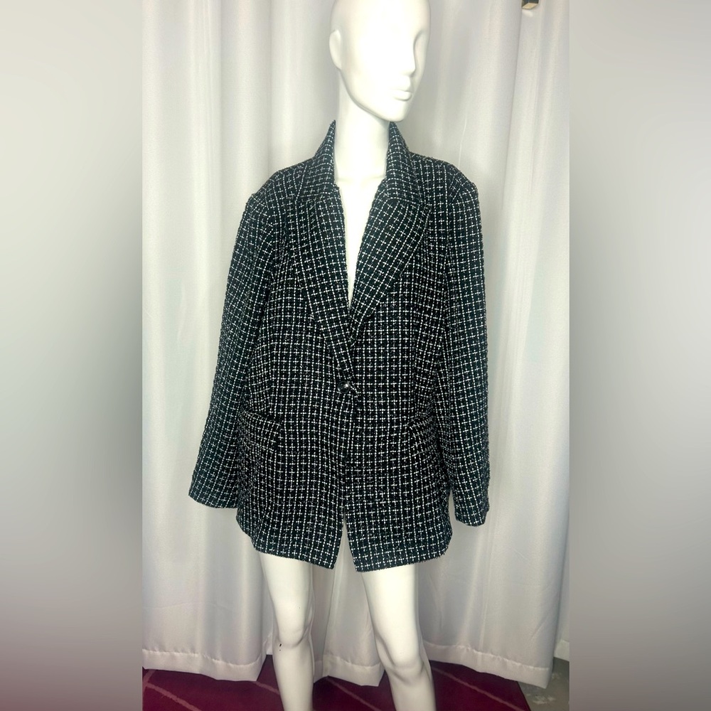 Joe Fresh Black and White Blazer